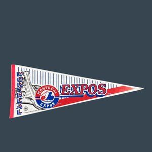 Vintage Montreal Expos 1994 MLB Baseball Pennant By Trench MFG